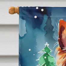 Load image into Gallery viewer, Papillon Christmas House Flag