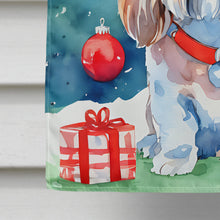 Load image into Gallery viewer, Petit Basset Griffon Vendeen Christmas House Flag