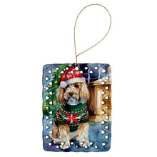 Load image into Gallery viewer, Petit Basset Griffon Vendeen Christmas Porcelain Ornament