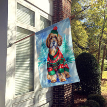 Load image into Gallery viewer, Petit Basset Griffon Vendeen Christmas House Flag