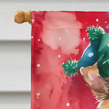 Load image into Gallery viewer, Pomeranian Christmas House Flag