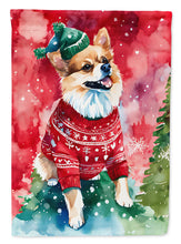 Load image into Gallery viewer, Pomeranian Christmas House Flag