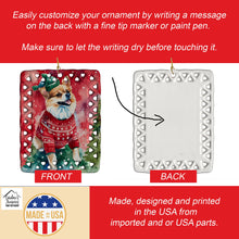 Load image into Gallery viewer, Pomeranian Christmas Porcelain Ornament
