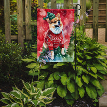 Load image into Gallery viewer, Pomeranian Christmas Garden Flag – Cozy Dog Holiday Decor with Tree &amp; Presents