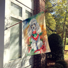 Load image into Gallery viewer, Poodle Christmas House Flag