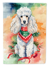 Load image into Gallery viewer, Poodle Christmas House Flag
