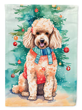 Load image into Gallery viewer, Poodle Christmas Garden Flag – Cozy Dog Holiday Decor with Tree &amp; Presents