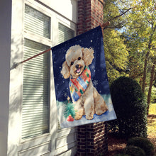 Load image into Gallery viewer, Poodle Christmas House Flag
