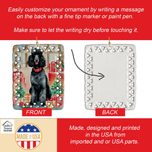 Load image into Gallery viewer, Poodle Christmas Porcelain Ornament