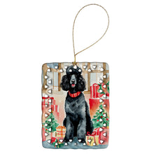 Load image into Gallery viewer, Poodle Christmas Porcelain Ornament