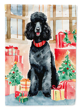Load image into Gallery viewer, Poodle Christmas Garden Flag – Cozy Dog Holiday Decor with Tree &amp; Presents