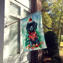 Load image into Gallery viewer, Poodle Christmas House Flag