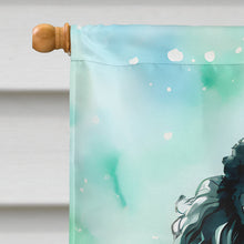 Load image into Gallery viewer, Poodle Christmas House Flag