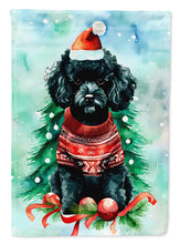 Load image into Gallery viewer, Poodle Christmas House Flag