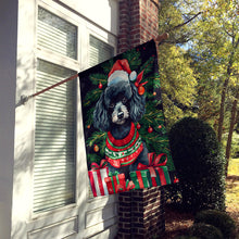 Load image into Gallery viewer, Poodle Christmas House Flag