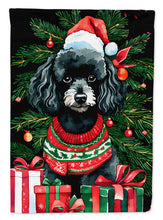 Load image into Gallery viewer, Poodle Christmas House Flag