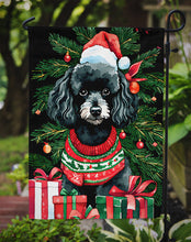 Load image into Gallery viewer, Poodle Christmas Garden Flag – Cozy Dog Holiday Decor with Tree &amp; Presents