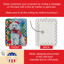 Load image into Gallery viewer, Poodle Christmas Porcelain Ornament
