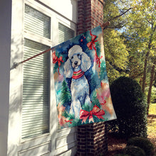 Load image into Gallery viewer, Poodle Christmas House Flag