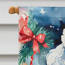 Load image into Gallery viewer, Poodle Christmas House Flag