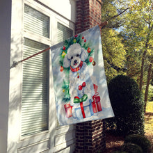 Load image into Gallery viewer, Poodle Christmas House Flag