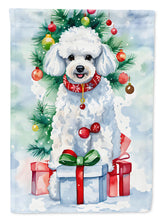 Load image into Gallery viewer, Poodle Christmas House Flag