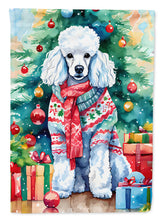 Load image into Gallery viewer, Poodle Christmas House Flag
