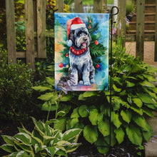 Load image into Gallery viewer, Portuguese Water Dog Christmas Garden Flag – Cozy Dog Holiday Decor with Tree &amp; Presents