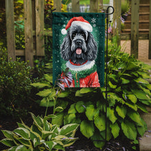 Load image into Gallery viewer, Portuguese Water Dog Christmas Garden Flag – Cozy Dog Holiday Decor with Tree &amp; Presents