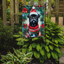 Load image into Gallery viewer, Pug Christmas Garden Flag – Cozy Dog Holiday Decor with Tree &amp; Presents
