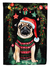 Load image into Gallery viewer, Pug Christmas House Flag