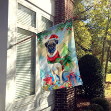 Load image into Gallery viewer, Pug Christmas House Flag