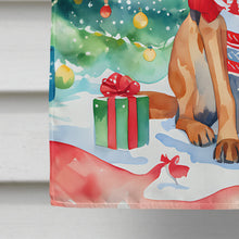 Load image into Gallery viewer, Redbone Coonhound Christmas House Flag