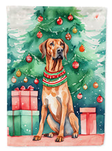 Load image into Gallery viewer, Rhodesian Ridgeback Christmas House Flag
