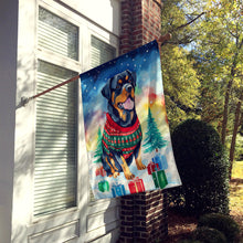 Load image into Gallery viewer, Rottweiler Christmas House Flag