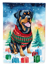 Load image into Gallery viewer, Rottweiler Christmas House Flag