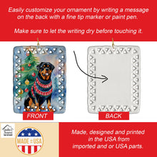 Load image into Gallery viewer, Rottweiler Christmas Porcelain Ornament