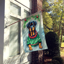Load image into Gallery viewer, Rottweiler Christmas House Flag