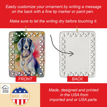 Load image into Gallery viewer, Saluki Christmas Porcelain Ornament