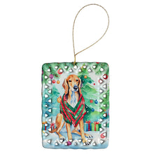 Load image into Gallery viewer, Saluki Christmas Porcelain Ornament