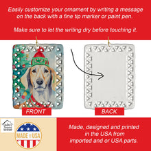 Load image into Gallery viewer, Saluki Christmas Porcelain Ornament