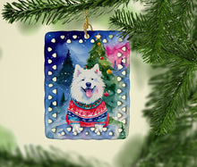 Load image into Gallery viewer, Samoyed Christmas Porcelain Ornament