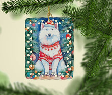 Load image into Gallery viewer, Samoyed Christmas Porcelain Ornament