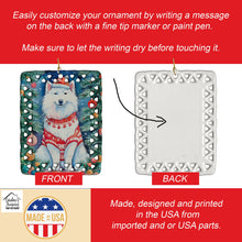 Load image into Gallery viewer, Samoyed Christmas Porcelain Ornament