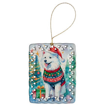 Load image into Gallery viewer, Samoyed Christmas Porcelain Ornament