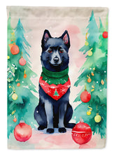 Load image into Gallery viewer, Schipperke Christmas House Flag
