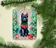 Load image into Gallery viewer, Schipperke Christmas Porcelain Ornament
