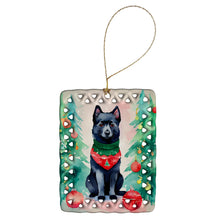 Load image into Gallery viewer, Schipperke Christmas Porcelain Ornament