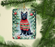 Load image into Gallery viewer, Schipperke Christmas Porcelain Ornament