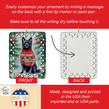 Load image into Gallery viewer, Schipperke Christmas Porcelain Ornament